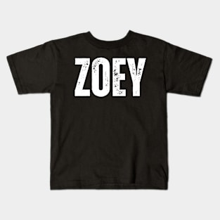 Zoey Name Gift Birthday Holiday Anniversary Kids T-Shirt